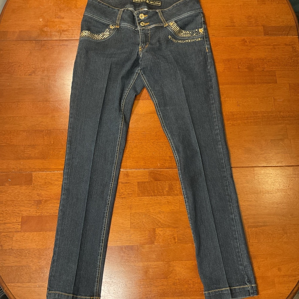 Vintage Beverly Hills Polo Club Jeans Women's Size 11 Straight Stretch Dark Wash